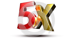 5X 3d.