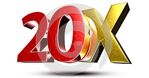 20X 3d.