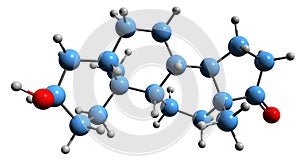 3D image of Androsterone skeletal formula