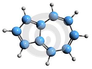 3D image of azulene skeletal formula photo