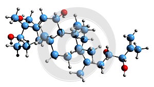 3D image of Balsaminapentaol skeletal formula photo