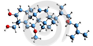 3D image of Balsaminol B skeletal formula photo
