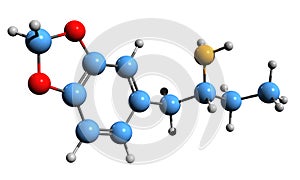 3D image of BDB skeletal formula photo