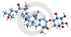 3D image of Bryoamaride skeletal formula photo
