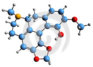 3D image of Bulbocapnine skeletal formula