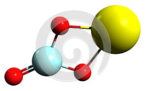 3D image of Calcium silicate skeletal formula photo