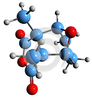 3D image of Cantharidin skeletal formula