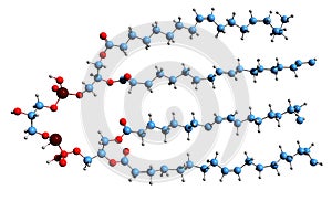 3D image of Cardiolipin skeletal formula photo