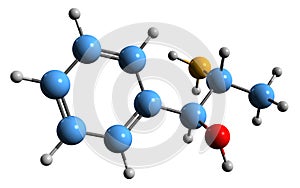 3D image of Cathine skeletal formula