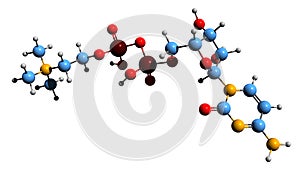 3D image of Citicoline skeletal formula photo