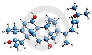 3D image of Cucurbalsaminol A skeletal formula photo