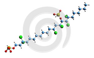 3D image of danicalipin A skeletal formula photo