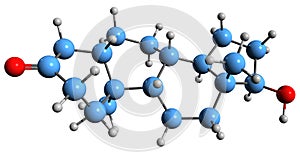 3D image of Dihydrotestosterone skeletal formula