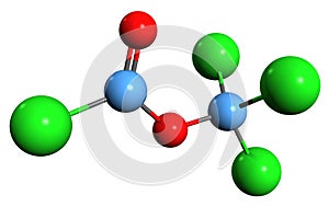 3D image of Diphosgene skeletal formula