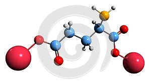 3D image of Disodium Cocoyl Glutamate skeletal formula photo