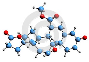 3D image of Eplerenone skeletal formula photo