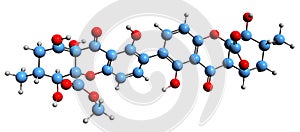 3D image of Ergochrysin A skeletal formula photo