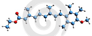 3D image of etretinate skeletal formula