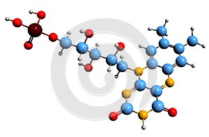 3D image of Flavin mononucleotide skeletal formula