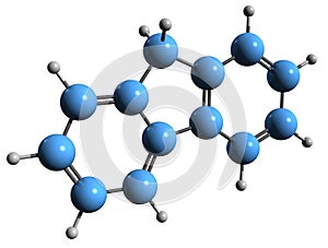 3D image of Fluorene skeletal formula photo