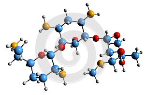 3D image of Gentamicin skeletal formula