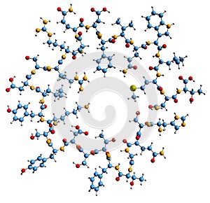 3D image of Glucagon skeletal formula