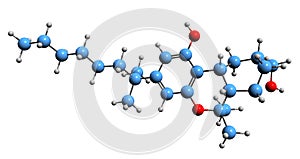 3D image of HU-210 skeletal formula photo