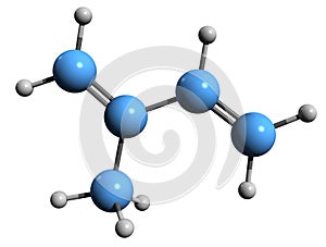 3D image of Isoprene skeletal formula