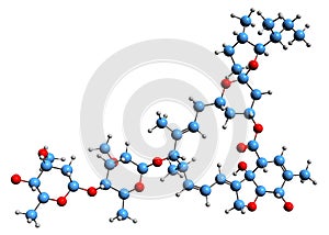 3D image of Ivermectin skeletal formula photo