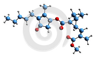 3D image of Jasmolin II skeletal formula photo