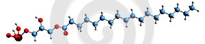 3D image of Lysophosphatidic acid skeletal formula
