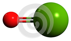3D image of Magnesium oxide skeletal formula photo