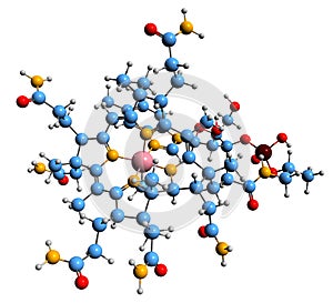 3D image of Methylcobalamin skeletal formula