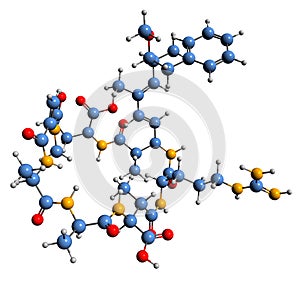 3D image of Microcystin AR skeletal formula photo