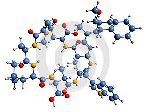 3D image of Microcystin LW skeletal formula photo