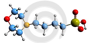 3D image of MOBS skeletal formula photo