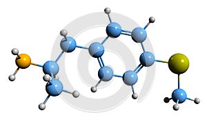 3D image of 4-MTA skeletal formula photo