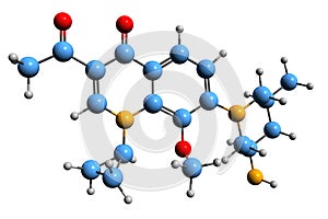 3D image of Nemonoxacin skeletal formula photo