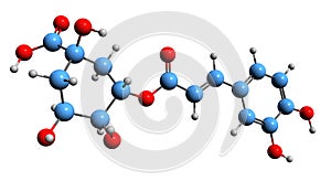 3D image of Neochlorogenic acid skeletal formula