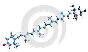 3D image of Neoxanthin skeletal formula