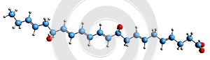 3D image of Neuroprotectin D1 skeletal formula photo