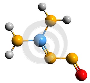 3D image of Nitroguanidine skeletal formula