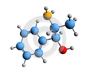 3D image of norephedrine skeletal formula