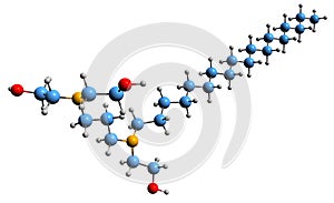 3D image of Olaflur skeletal formula photo