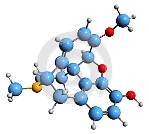 3D image of Oripavine skeletal formula photo