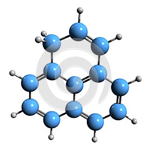 3D image of Phenalene skeletal formula photo