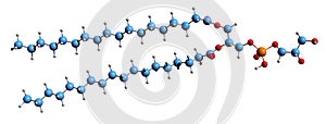 3D image of Phosphatidylglycerol skeletal formula photo
