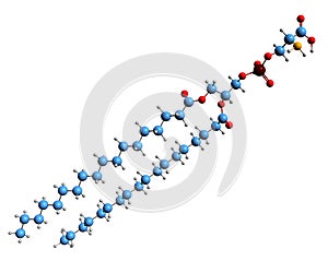 3D image of Phosphatidylserine skeletal formula