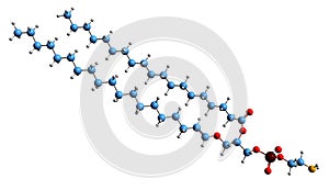 3D image of Plasmalogen skeletal formula photo
