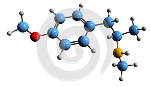 3D image of PMMA skeletal formula